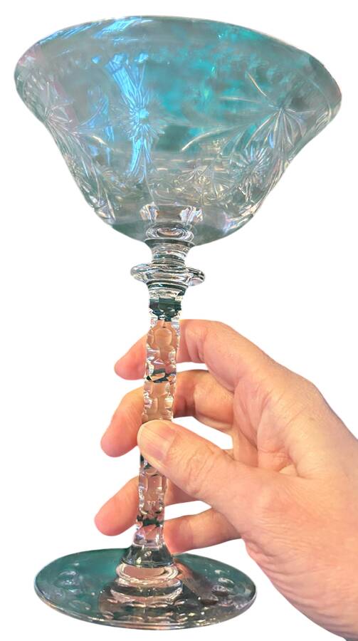 Burley Champagne/Tall Sherbet by Newton Crystal Co.-1