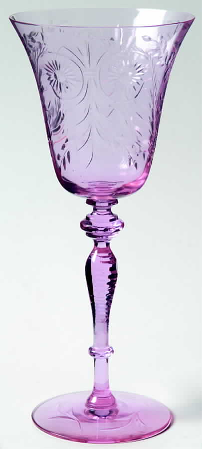 Hilton Thorpe Water Goblet by Newton Crystal Co.-1