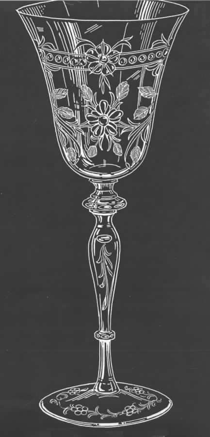 Polished Windsor Water Goblet by Newton Crystal Co.-1