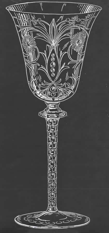 Kensington Water Goblet by Newton Crystal Co.-1