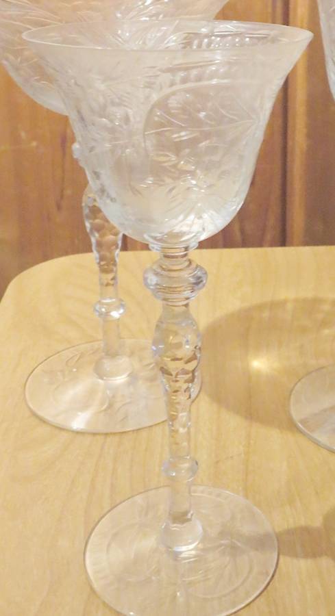 Bridal Rose Wine Glass by Newton Crystal Co.-1