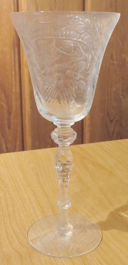 Bridal Rose Water Goblet by Newton Crystal Co.-1