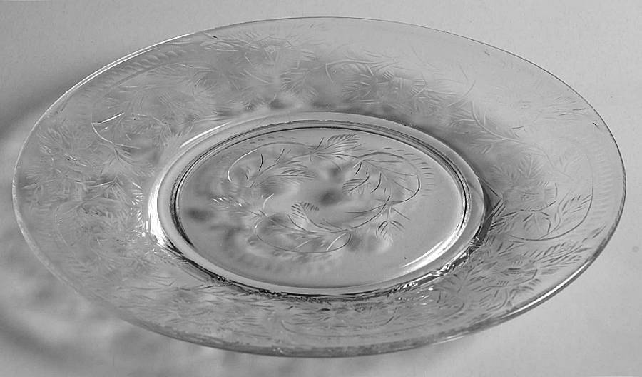 Bridal Rose 7" Salad Plate by Newton Crystal Co.-1