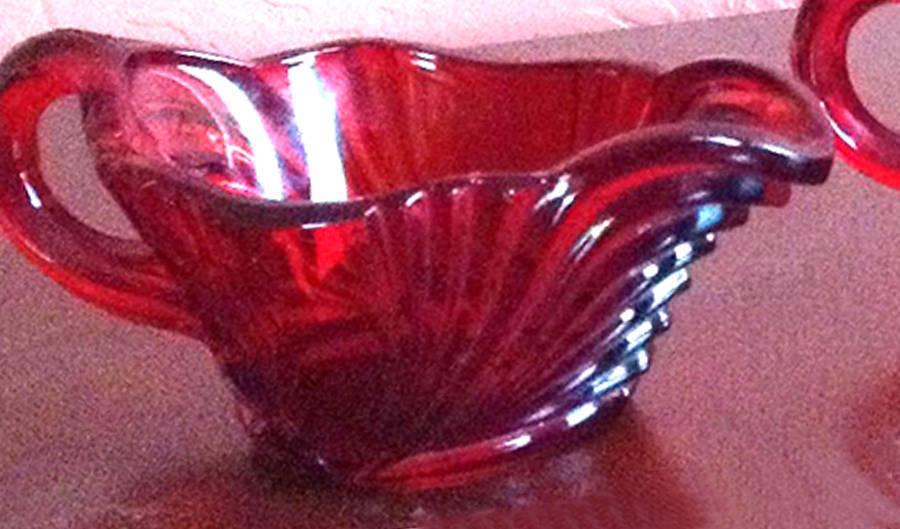 Queen Ann-Ruby Creamer by New Martinsville-1