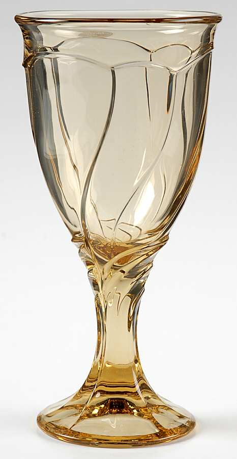 Sweet Swirl-Amber Wine Glass by Noritake-1