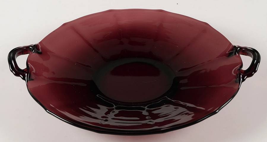 34-Amethyst Handled Cake Plate by New Martinsville-1