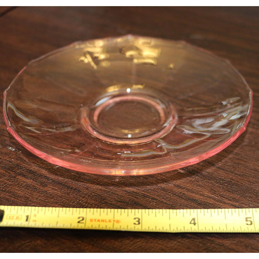 34-Pink Saucer Only by New Martinsville-1