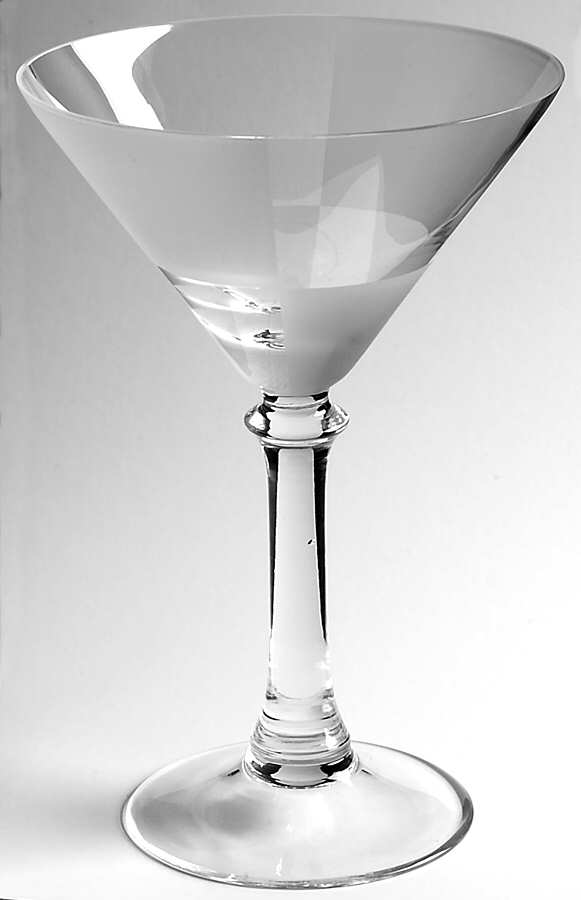 Frost Block (Clear) Martini Glass by Nautica-1