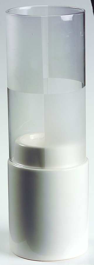 Frost Block (Clear) (2 Piece) Tea Light Lamp by Nautica-1