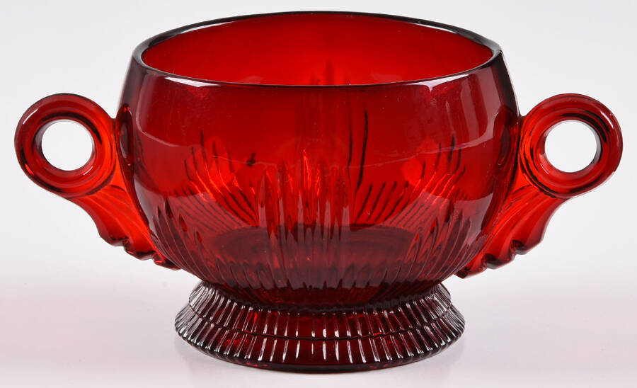 Sunburst-Ruby Open Sugar by New Martinsville-1