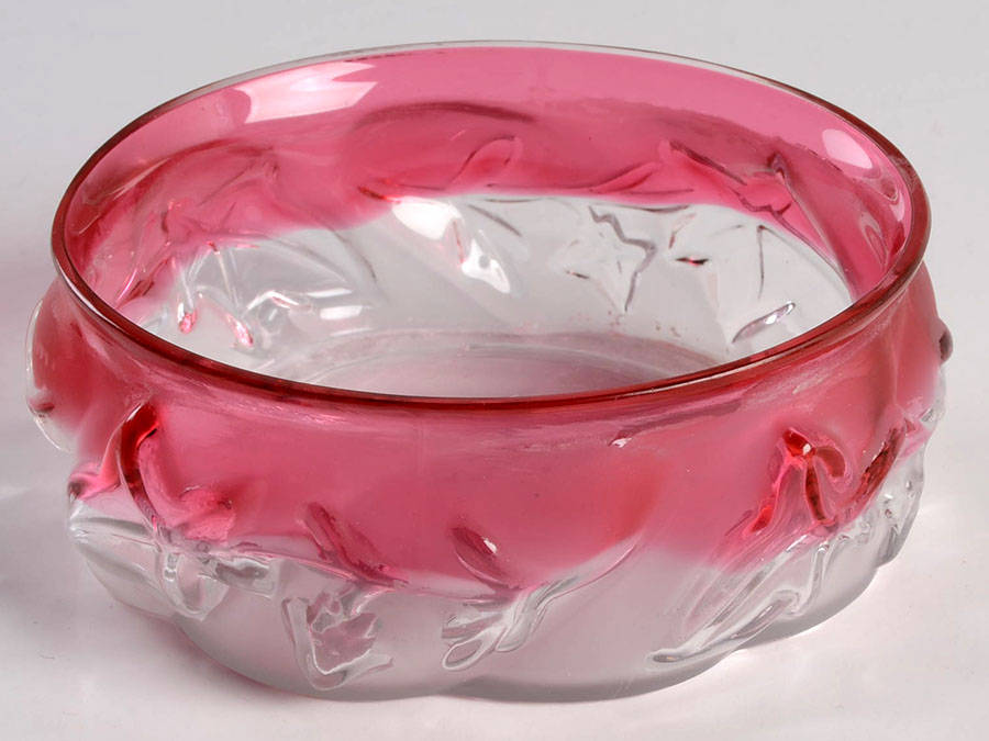 Royal Ivy Cranberry (Frosted) Small Fruit Dessert Bowl by Northwood-1