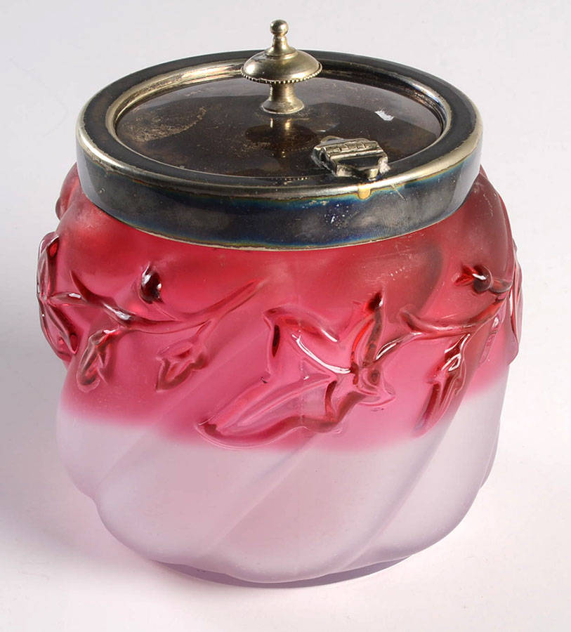Royal Ivy Cranberry (Frosted) Marmalade & Lid by Northwood-1