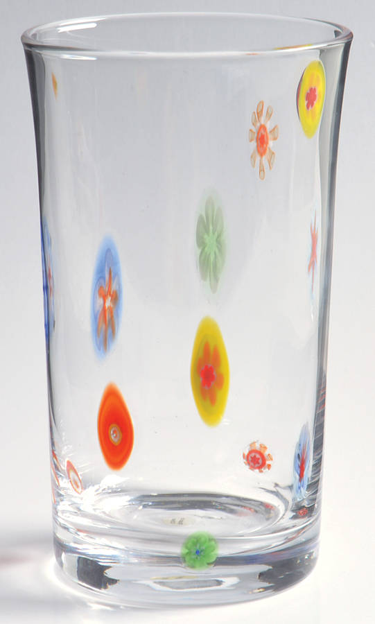 Flower Power Highball Glass by Noble Excellence-1