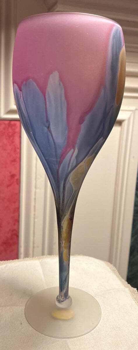 Rueven Oversize Goblet by Nouveau Art Glass -1