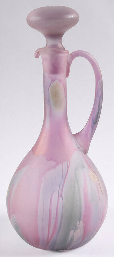 Rueven Decanter & Stopper by Nouveau Art Glass -1