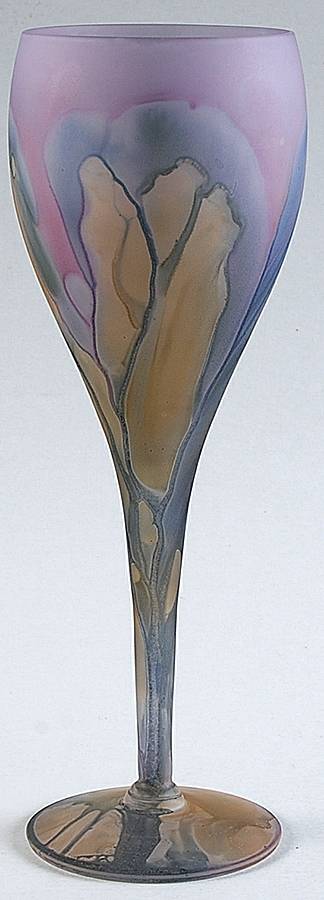 Rueven Water Goblet by Nouveau Art Glass -1