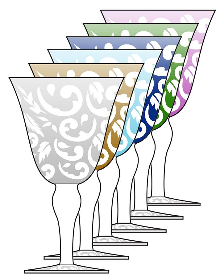 Scroll Water Goblet by Noble Excellence-1