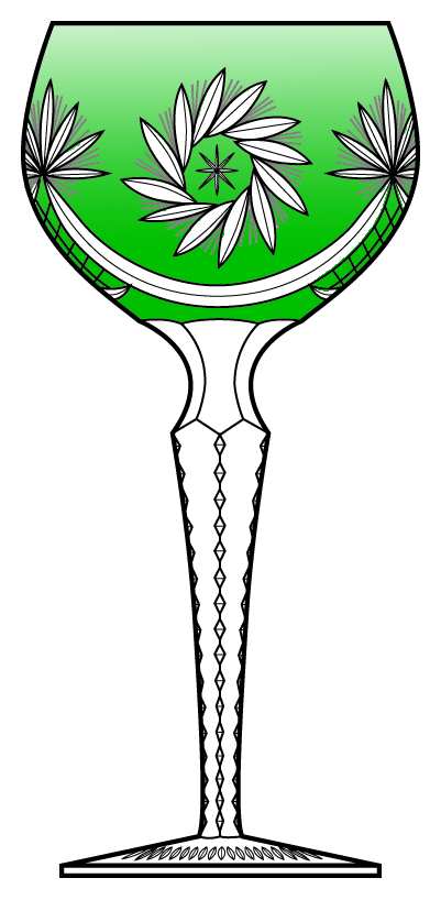 Schliff Schleuder Emerald Green Hock Wine by Nachtmann-1