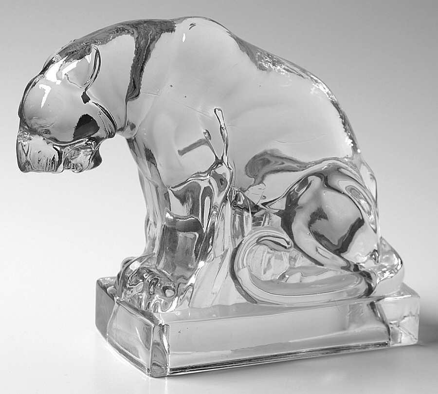 Animals & Figurines Tiger Bookend by New Martinsville-1