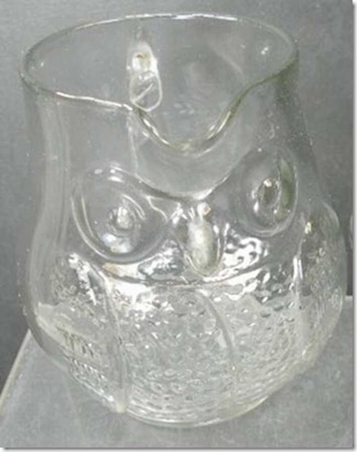 Animals & Figurines Owl Pitcher by New Martinsville-1