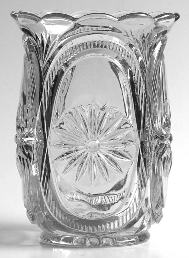 Pleated Medallion Bud Vase by New Martinsville-1