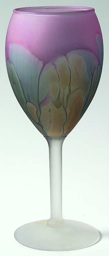 Rueven Water Goblet by Nouveau Art Glass -1