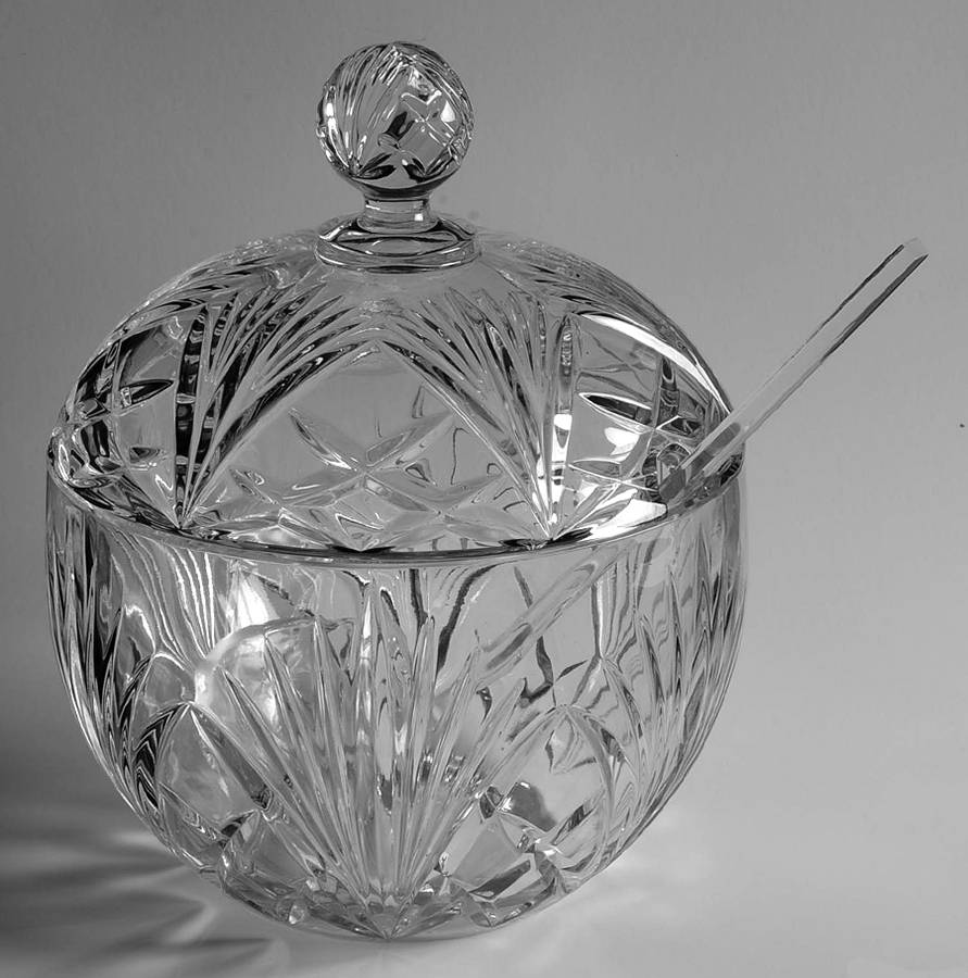 Palais Punch Bowl with Lid and Ladle by Nachtmann-1