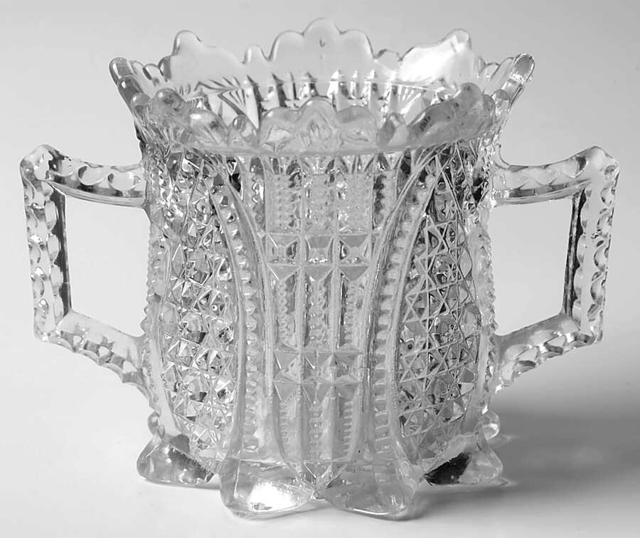 Fortuna Sugar Bowl W/Lip No Lid by New Martinsville-1