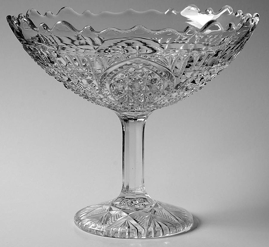Fortuna Round Compote (Height X Width) by New Martinsville-1