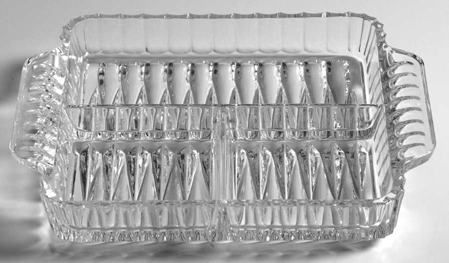 Kabarett 8" Rectangular 3 Part Celery/Relish by Nachtmann-1