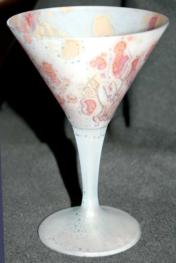 Rueven Martini Glass by Nouveau Art Glass -1