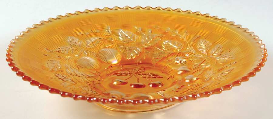 Three Fruits Marigold 8" Round Bowl by Northwood-1