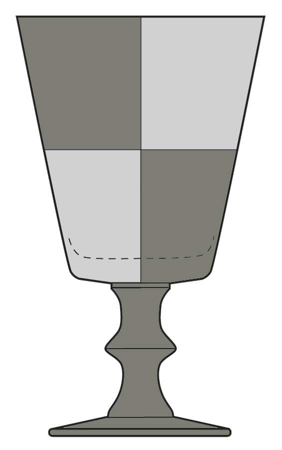 Frost Block Midnight (Smoke) Water Goblet by Nautica-1