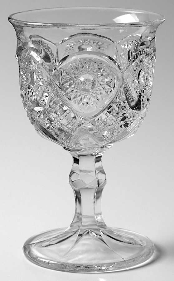 Northwood Nearcut-Clear Water Goblet by Northwood-1