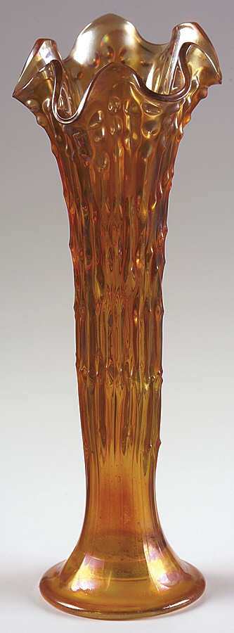 Tree Trunk Marigold 8"-11" Medium Swung Bud Vase by Northwood-1