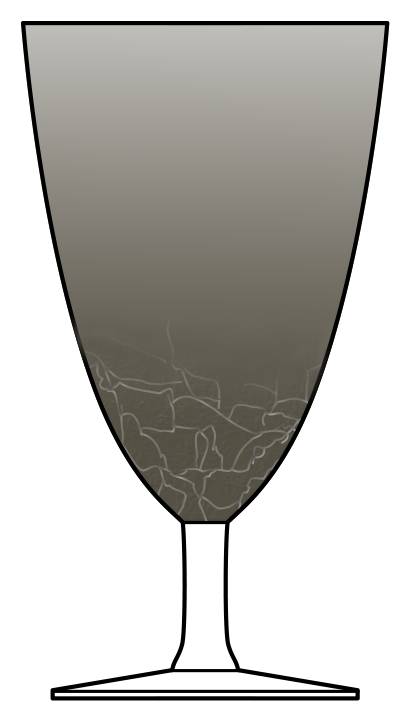 Sparkle and Shine Smoke Water Goblet by Noble Excellence-1