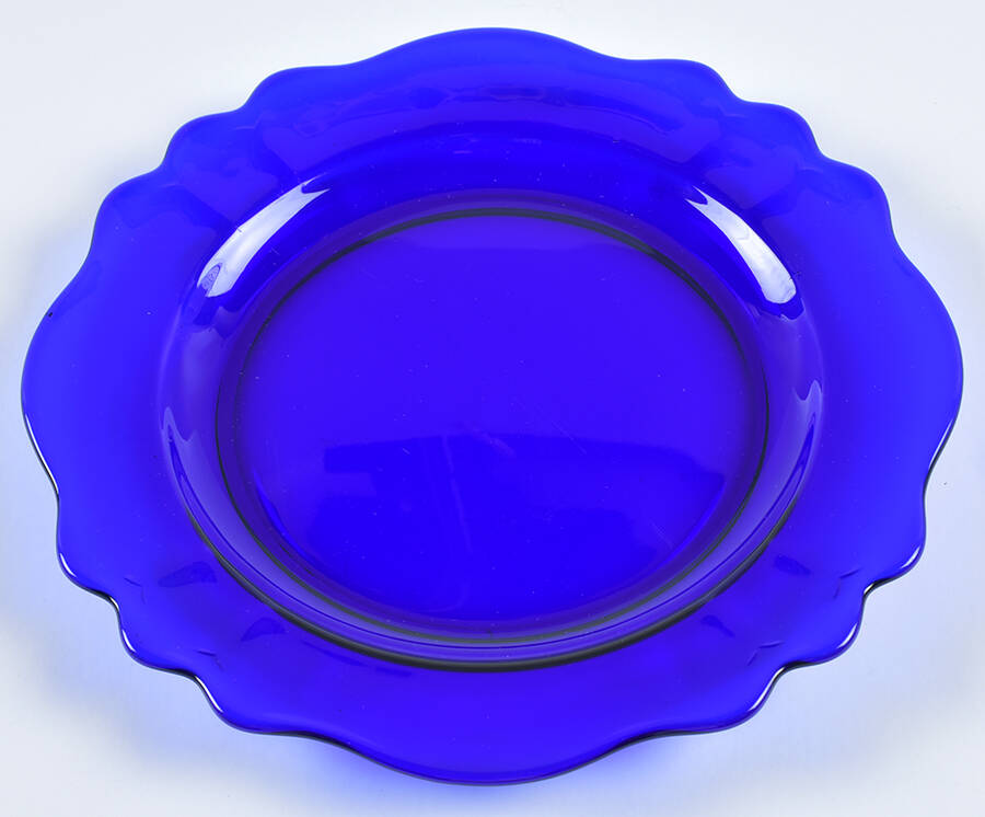 Newport Cobalt Luncheon Plate by New Martinsville-1