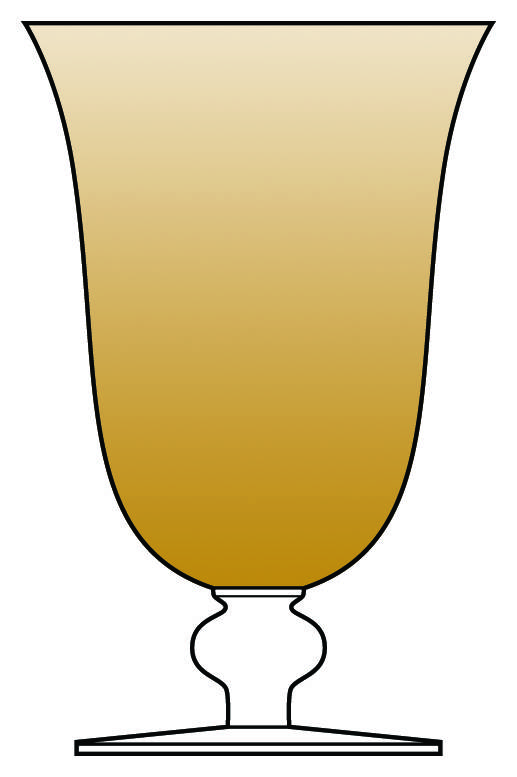 City Lights Amber Water Goblet by Noble Excellence-1