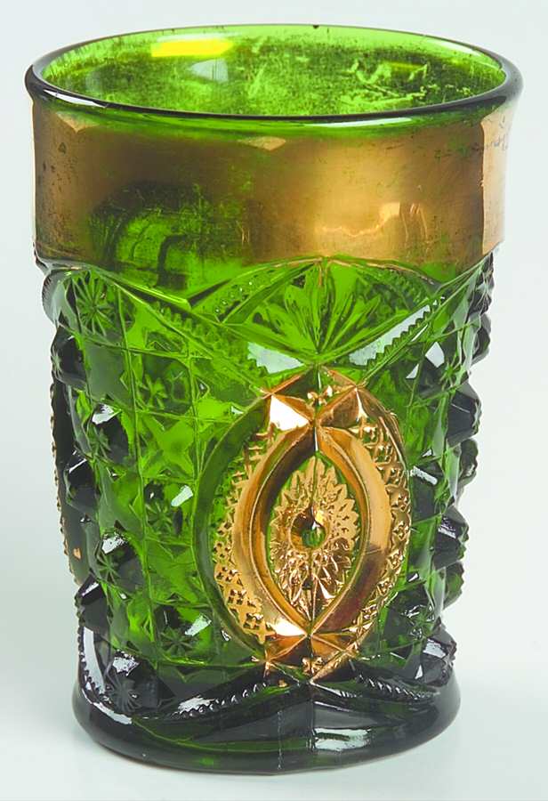 Memphis Green (Gold Trim) 8 Oz Flat Tumbler by Northwood-1