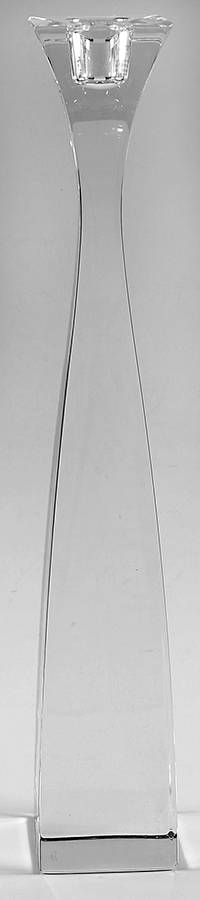 Planar 12" Tall Single Light Candlestick by Nambe-1