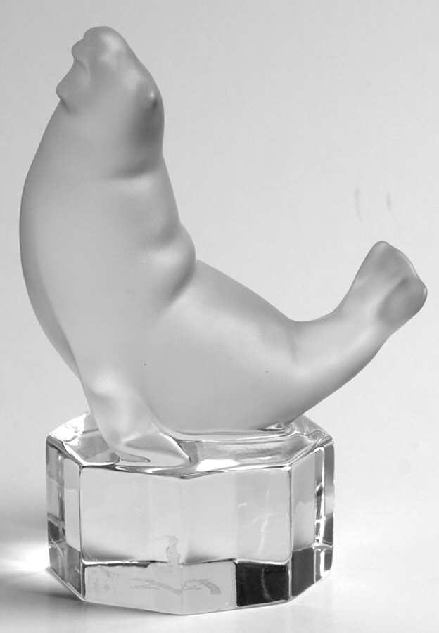 Animals & Figurines Clear Frosted Seal by Nachtmann-1