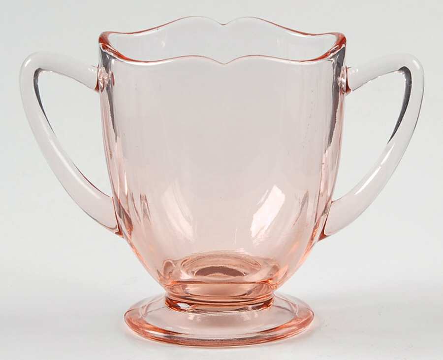 Fancy Square-Pink Open Sugar by New Martinsville-1