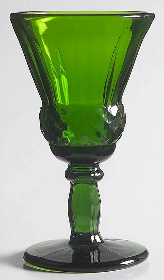 15-Green Wine Glass by New Martinsville-1