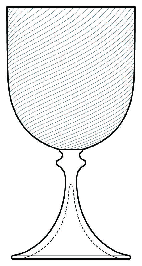 Gotici Clear Water Goblet by Nason Moretti-1