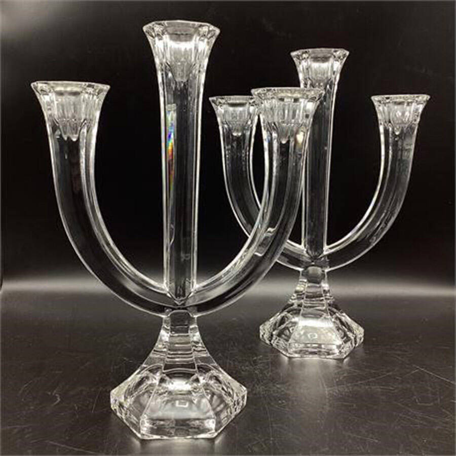 Stripes 3 Light Candelabra by Nachtmann-1