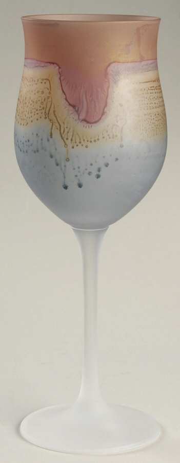 Rueven Water Goblet by Nouveau Art Glass -1
