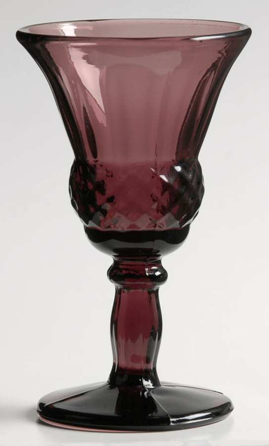 15-Amethyst Wine Glass by New Martinsville-1
