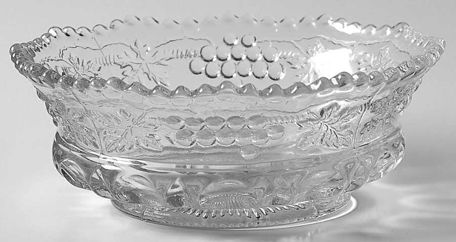 Grape and Cable Clear Small Fruit Dessert Bowl by Northwood-1