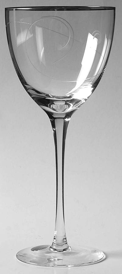 Platinum Wave Wine Glass by Noritake-1