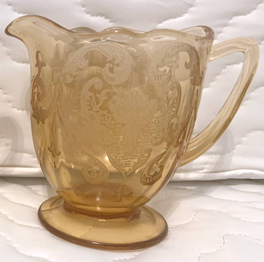 NEM2-Amber Creamer by New Martinsville-1